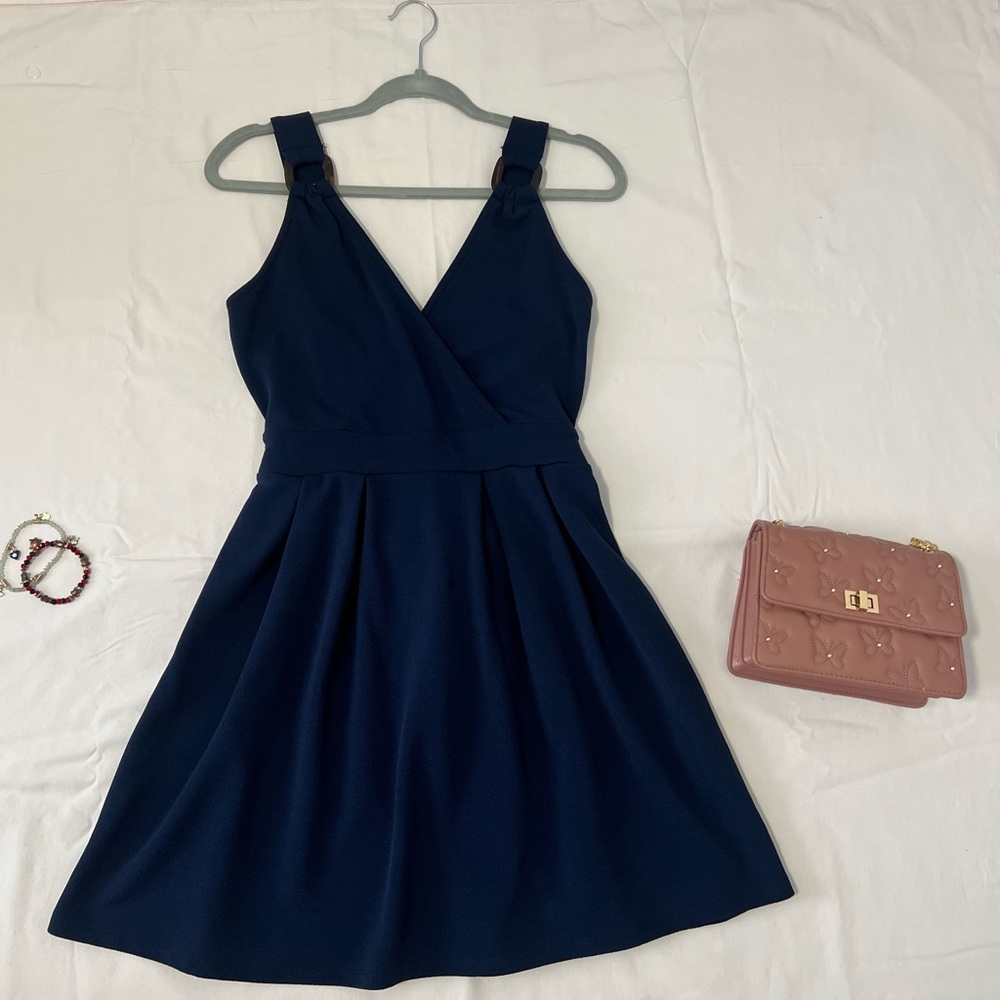 Navy blue woman’s dress